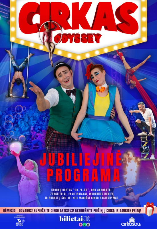 Купить билеты CIRKAS ODYSSEY | Panevėžys Panevėžys, Cirko palapinė kultūros ir poilsio parke Сентябрь 13