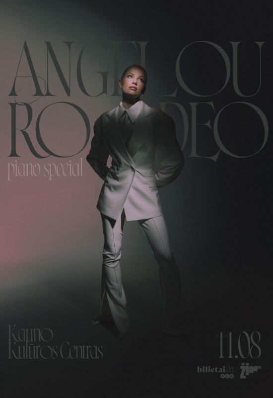 Pirkti bilietus Angelou Piano Special | RODEO | Kaunas Kaunas, KKC / Kauno Kultūros Centras Lapkritis 08
