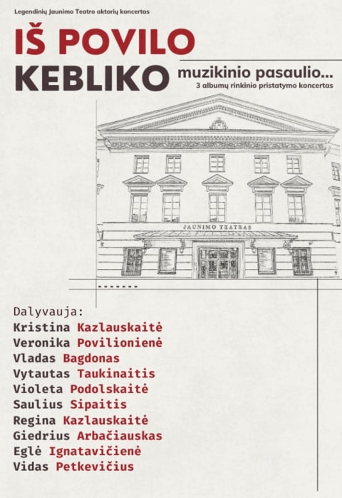 Buy tickets Legendinių Jaunimo teatro aktorių koncertas Vilnius, Šv. Kotrynos bažnyčia February 07