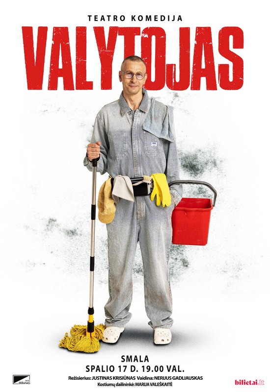 Pirkt biļetes PREMJERA! Monospektaklis VALYTOJAS | Vilnius Vilnius, SMALA Oktobris 17