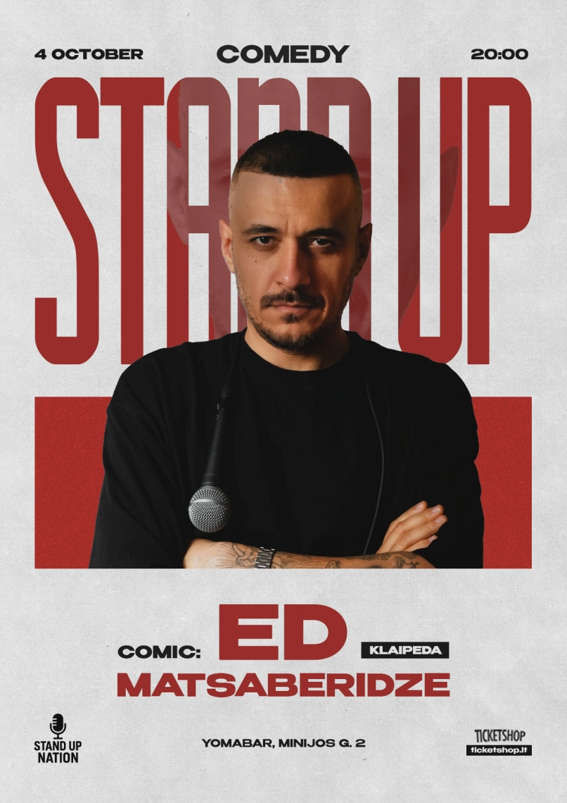 Pirkt biļetes Ed Matsaberidze | KLAIPEDA Klaipėda, YomaBAR Oktobris 04
