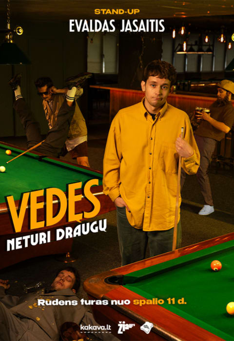 Buy tickets EVALDAS JASAITIS | Stand-up | „Vedęs, Neturi Draugų“ Kėdainiai, „Grėjaus namas“ October 24