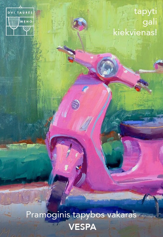 Купить билеты Tapybos vakaras: Vespa Vilnius, Dvi taurės meno tapybos studija - dvaras Октябрь 19