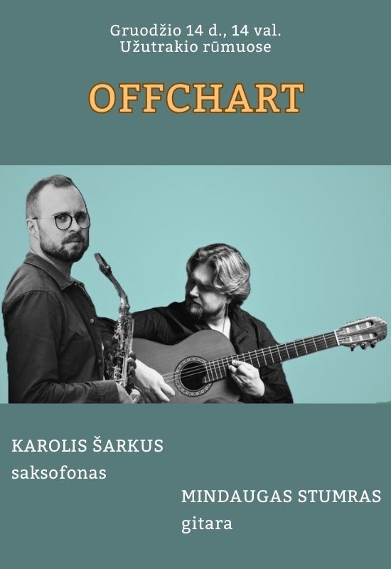 Buy tickets OFFCHART Trakai, Užutrakio dvaro sodybos rūmai December 14