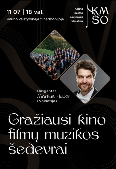 Pirkti bilietus GRAŽIAUSI KINO FILMŲ MUZIKOS ŠEDEVRAI Kaunas, Kauno valstybinė filharmonija Lapkritis 07