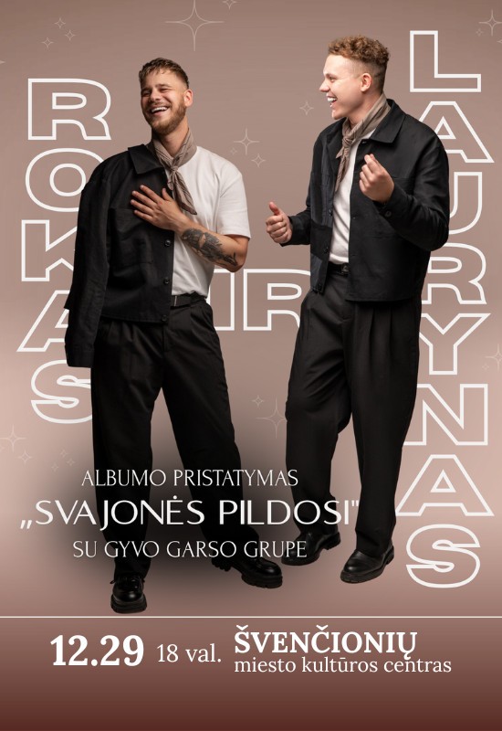 Купить билеты Rokas ir Laurynas | Albumo pristatymas 