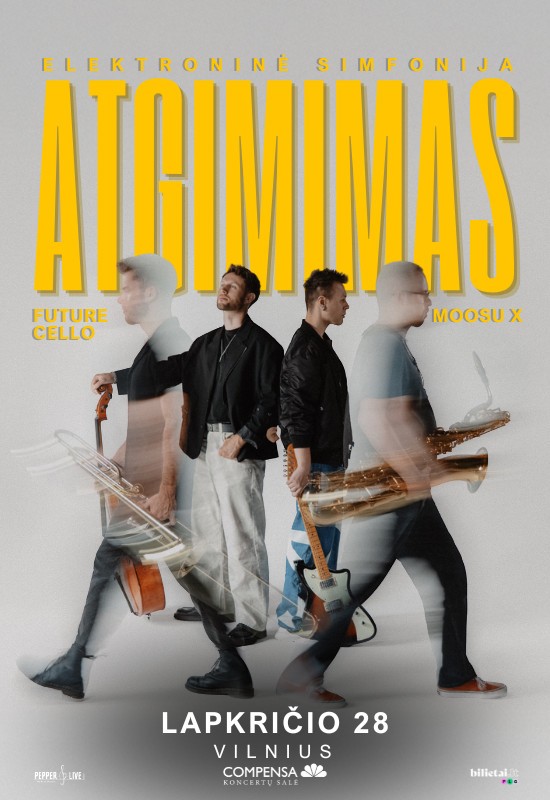Buy tickets Future cello & Moosu X: ELEKTRONINĖ SIMFONIJA Vilnius, COMPENSA koncertų salė November 28
