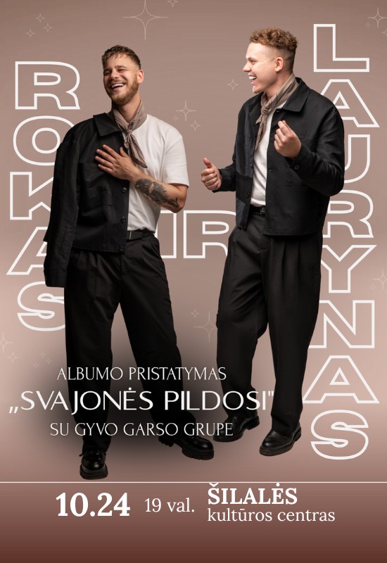 Pirkti bilietus Rokas ir Laurynas | Albumo pristatymas 