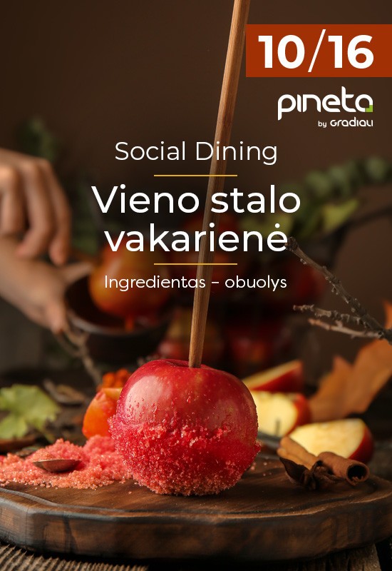 Купить билеты Social Dining. Vieno stalo vakarienė | Palanga Palanga, Restoranas PINETA | Sanatorija GRADIALI Октябрь 16