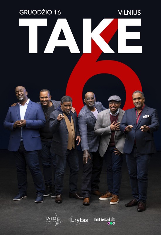 Pirkti bilietus Take 6 Vilnius, LVSO koncertų salė Gruodis 16