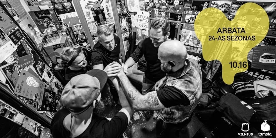 Pirkt biļetes ARBATA | 24-as Sezonas | TAMSTA Vilnius, TAMSTA muzikos klubas Oktobris 16