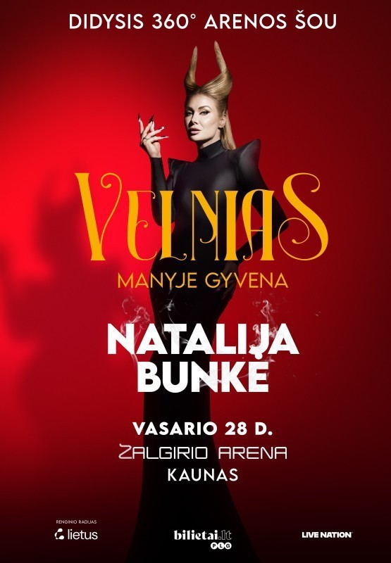 Pirkt biļetes Natalija Bunkė 360° Arena Show Kaunas, Kauno Žalgirio arena Februāris 28
