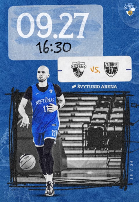 Buy tickets LKL: Klaipėdos „Neptūnas“ – Kauno „Žalgiris“ Klaipėda, Klaipėdos Švyturio arena September 27