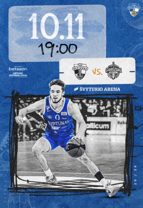 Pirkti bilietus LKL: Klaipėdos „Neptūnas“ – Gargždų „Gargždai“ Klaipėda, Klaipėdos Švyturio arena Spalis 11