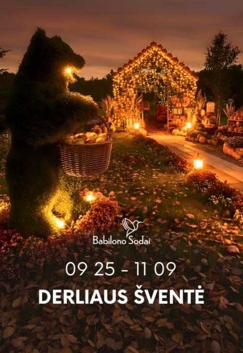 Pirkt biļetes Derliaus šventė „Babilono soduose“ Klaipėdos raj., Miniatiūrų ir botanikos parkas Babilono sodai Septembris 25 - Novembris 09