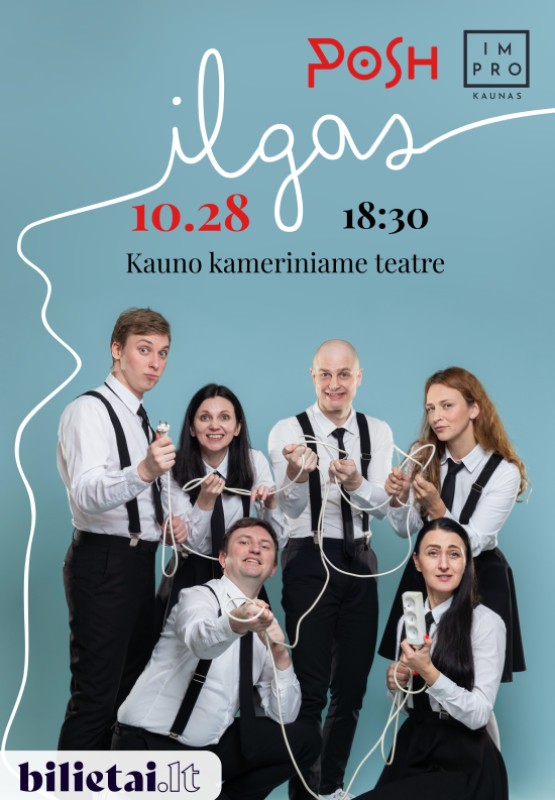 Pirkti bilietus Improvizacijų šou Ilgas Kaunas, Kauno miesto kamerinis teatras Spalis 28