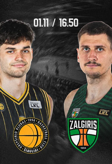 Pirkti bilietus LKL: Šiaulių „Šiauliai“ – Kauno „Žalgiris“ Šiauliai, Šiaulių arena Sausis 11
