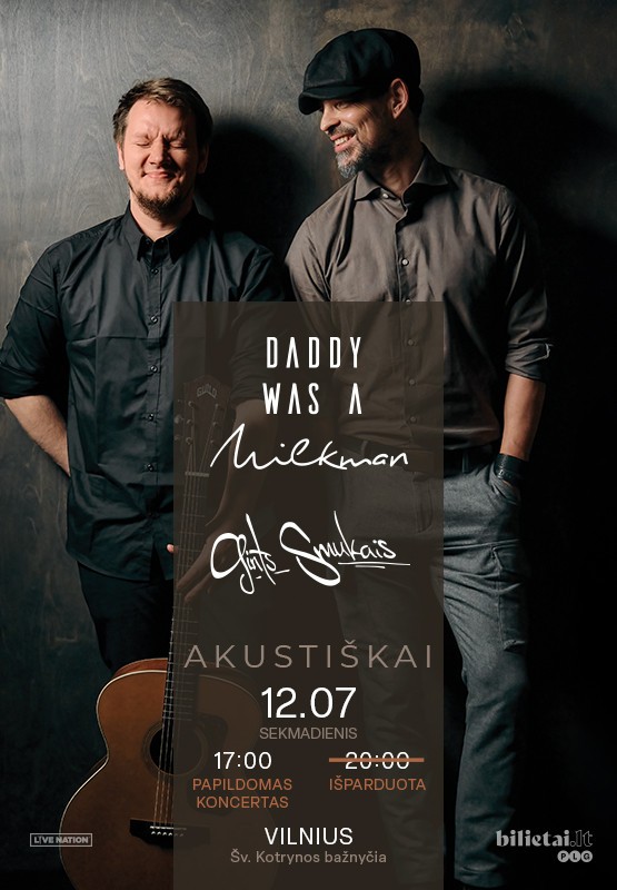 Купить билеты Daddy Was A Milkman akustiškai Vilnius, Šv. Kotrynos bažnyčia Декабрь 07