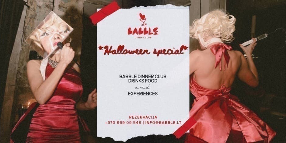 Pirkti bilietus Babble Dinner Club | HALLOWEEN SPECIAL 10.31 Vilnius, Babble restoranas Spalis 31