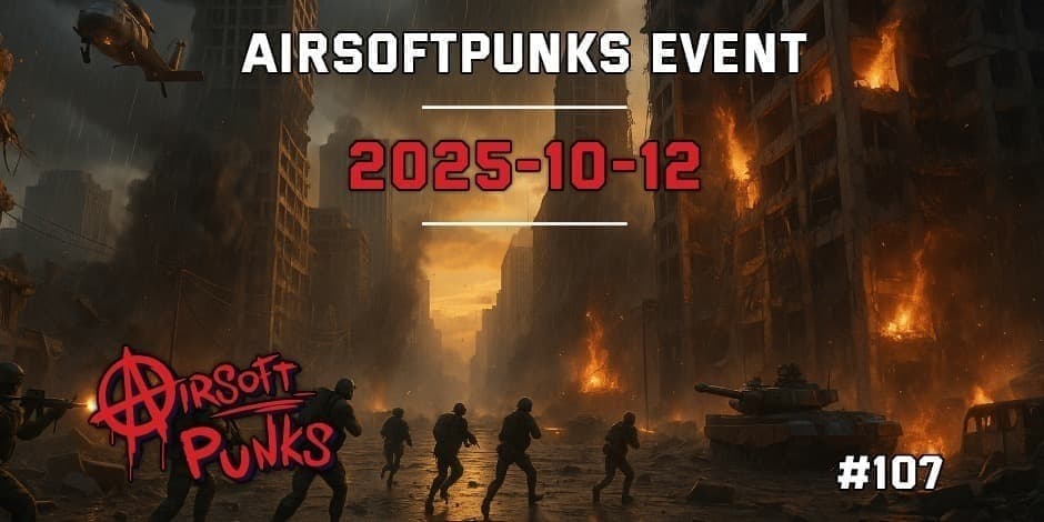 Pirkti bilietus AirsoftPunks Event #107 Vilnius, Airsoft Punks Spalis 12