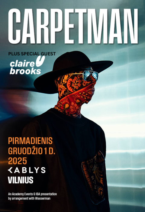 Pirkti bilietus Carpetman Vilnius, Kablys + Kultūra Gruodis 01