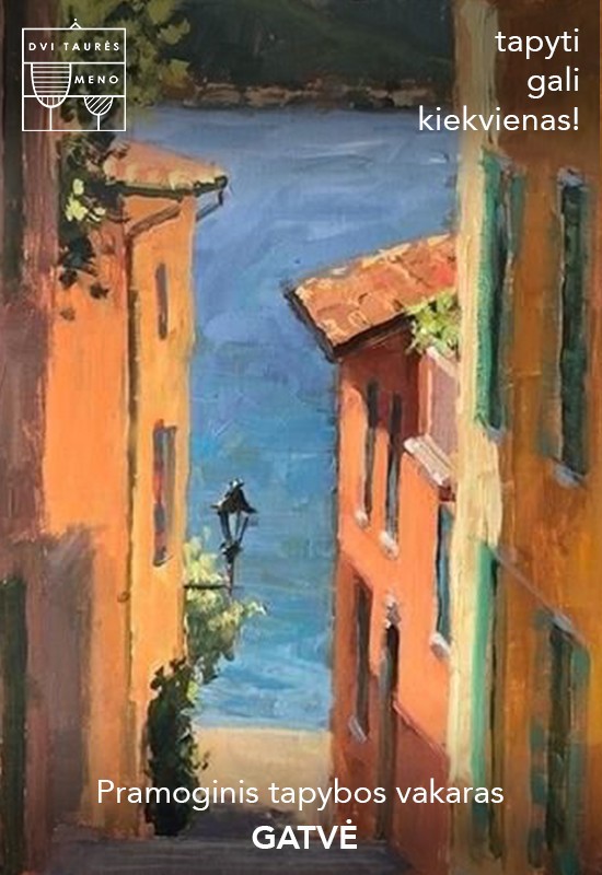 Pirkti bilietus Tapybos vakaras: Gatvė Vilnius, Dvi taurės meno tapybos studija - dvaras Lapkritis 09