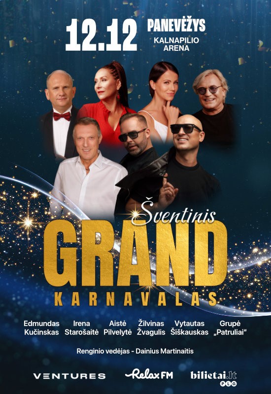 Pirkti bilietus Šventinis GRAND Karnavalas (Panevėžys) Panevėžys, Kalnapilio arena Gruodis 12