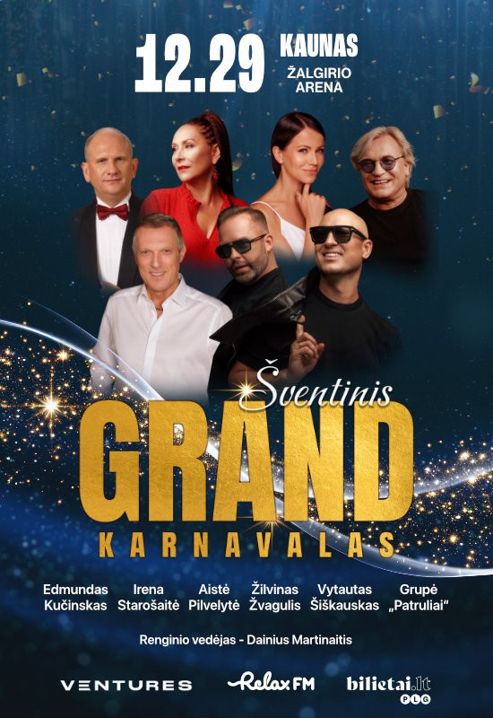 Pirkt biļetes Šventinis GRAND Karnavalas (Kaunas) Kaunas, Kauno Žalgirio arena Decembris 29