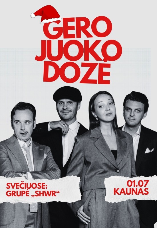 Buy tickets NAUJAMETINĖ GERO JUOKO DOZĖ. Teatras KITAS KAMPAS Kaunas, Kauno kultūros centro Girstučio padalinys January 07