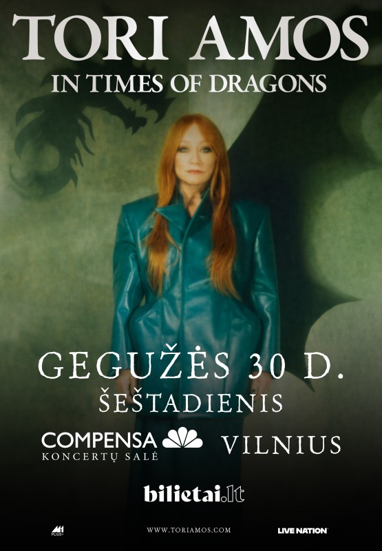 Buy tickets Tori Amos - In Times of Dragons Vilnius, COMPENSA koncertų salė May 30
