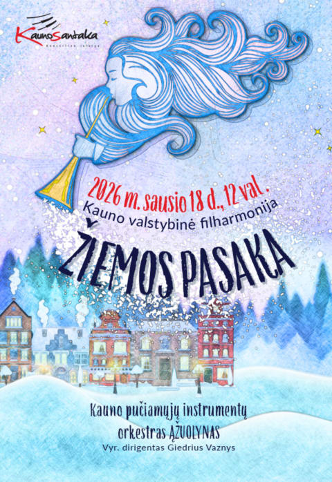 Buy tickets ŽIEMOS PASAKA – muzikinė kelionė per sniegą ir žvaigždes Kaunas, Kauno valstybinė filharmonija January 18