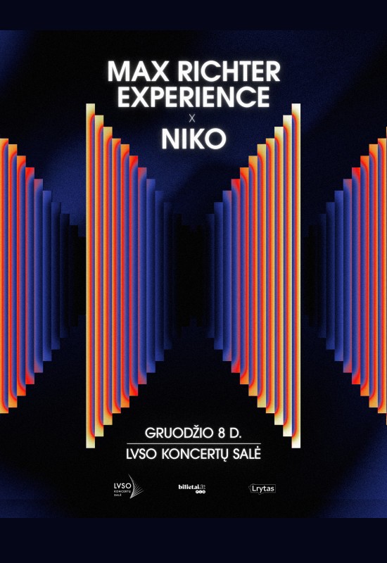 Buy tickets Max Richter Experience x NIKO Vilnius, LVSO koncertų salė December 08