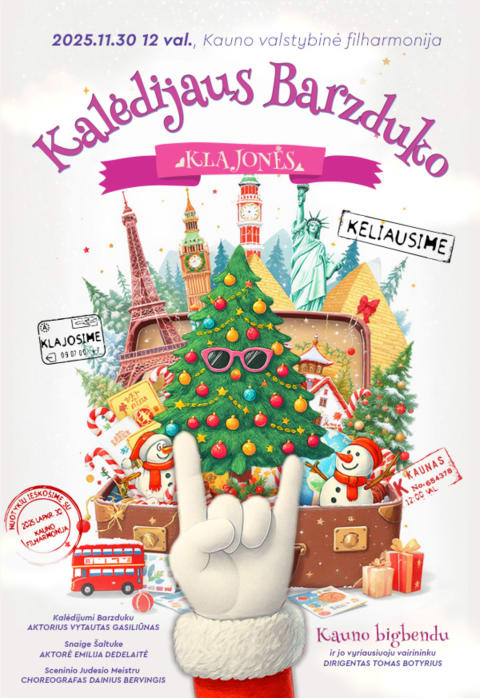 Pirkt biļetes Kalėdijaus Barzduko muzikinės klajonės Kaunas, Kauno valstybinė filharmonija Novembris 30