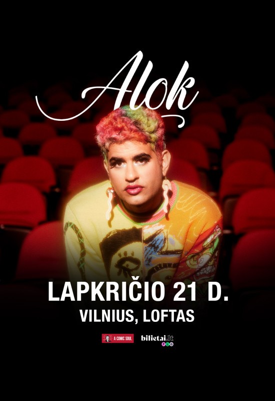 Pirkt biļetes ALOK | Comedy Show Vilnius, Menų fabrikas LOFTAS Novembris 21