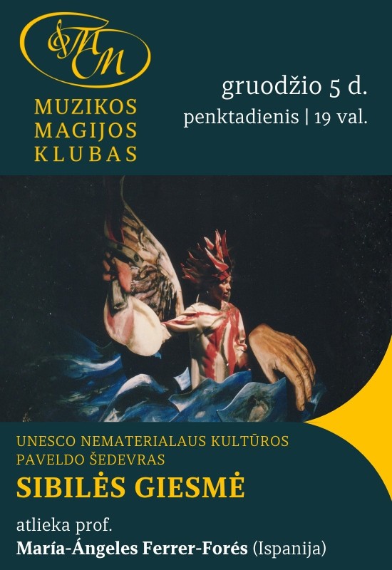 Купить билеты Sibilės giesmė | UNESCO nematerialaus pasaulio paveldo šedevras Vilnius, Muzikos magijos klubas Декабрь 05