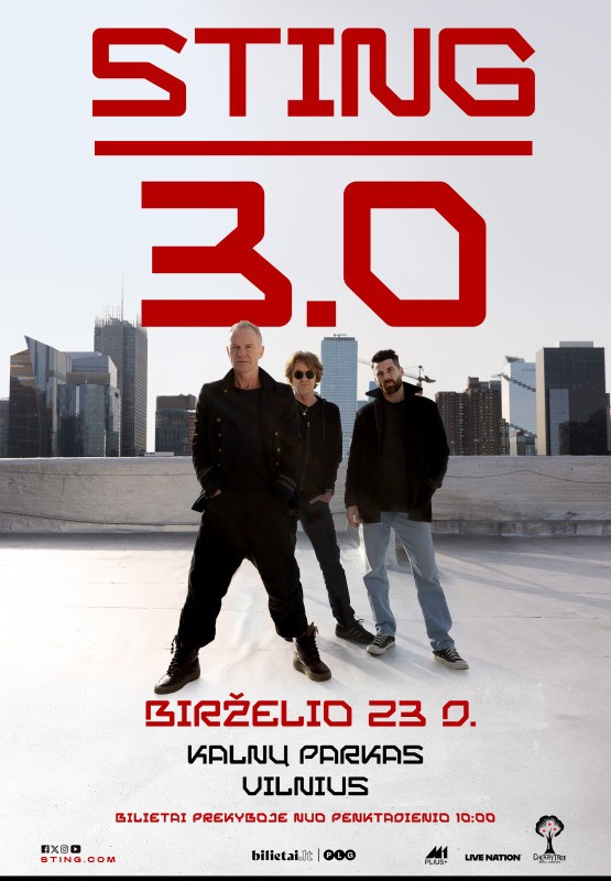 Pirkti bilietus STING 3.0 TOUR Vilnius, Kalnų parkas Birželis 23