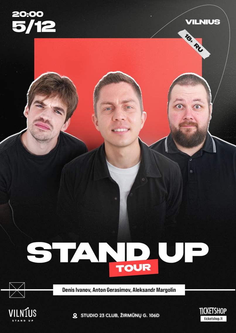 Pirkti bilietus STAND UP | VILNIUS Vilnius, STUDIO 23 Vilnius Gruodis 05