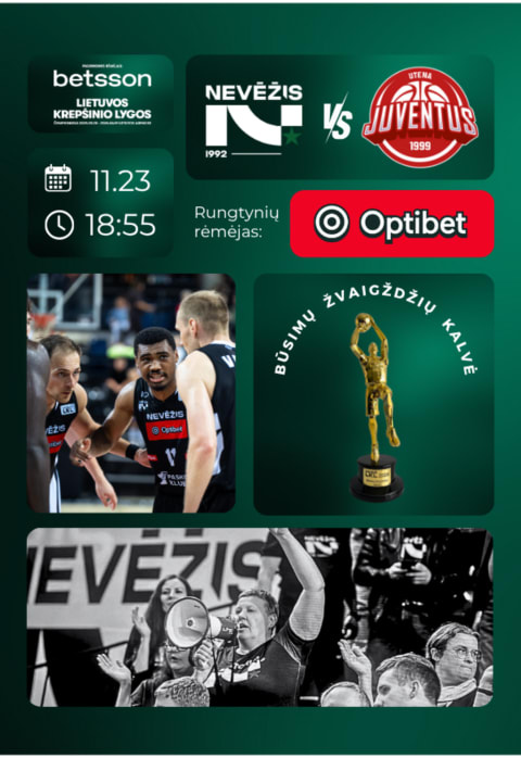 Buy tickets LKL rungtynės: Kėdainių „Nevėžis“ – Utenos „Juventus“ Kėdainiai, Kėdainių arena November 23