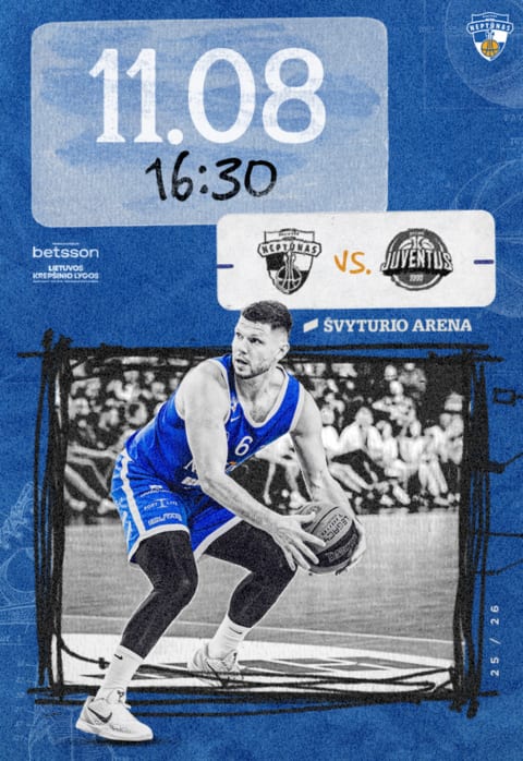 Pirkt biļetes LKL: Klaipėdos „Neptūnas“ – Utenos „Juventus“ Klaipėda, Klaipėdos Švyturio arena Novembris 08