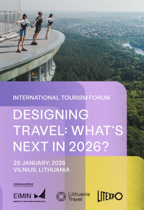 Купить билеты Tarptautinis turizmo forumas „Kuriame keliones: ko laukiama 2026-aisiais?“ Vilnius, Lietuvos parodų ir kongresų centras LITEXPO Январь 29-31