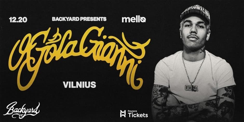 Pirkt biļetes Backyard Presents: Gola Gianni Vilnius, K2 Comedy Club Decembris 20