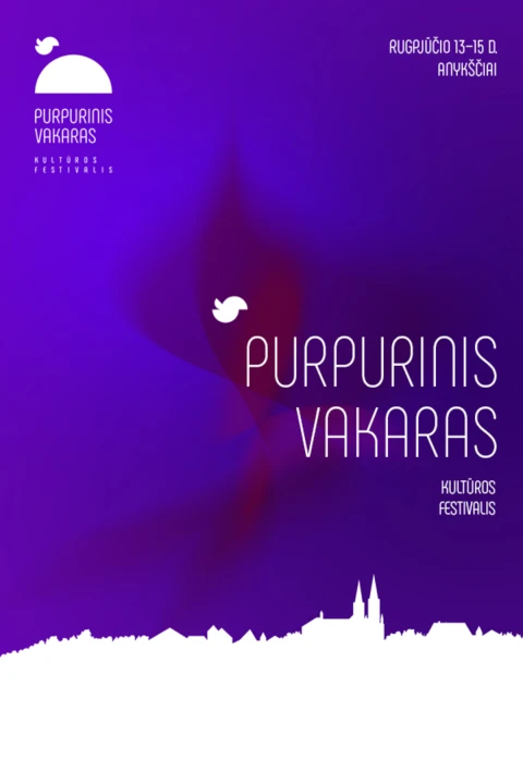 Pirkti bilietus 19-asis kultūros festivalis PURPURINIS VAKARAS Anykščiuose Anykščiai, Anykščių Dainuvos slėnis Rugpjūtis 14-15
