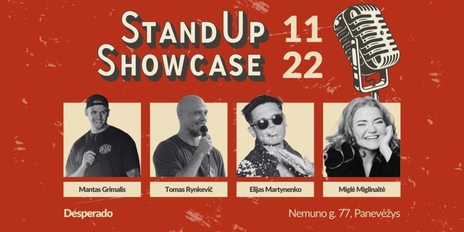 Pirkti bilietus Stand Up Showcase | Panevėžys Panevėžys, Desperado Lapkritis 22