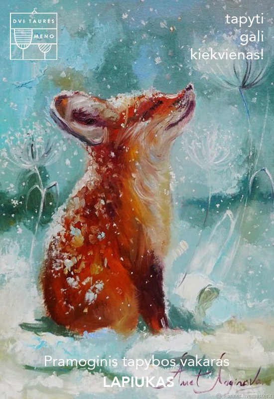 Buy tickets Tapybos vakaras: Lapiukas Vilnius, Dvi taurės meno tapybos studija - dvaras December 13