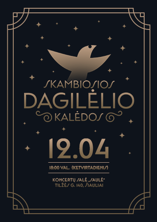 Pirkti bilietus Koncertas „Skambiosios „Dagilėlio“ Kalėdos“ Šiauliai, Šiaulių koncertų salė Saulė Gruodis 04