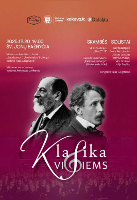 Pirkti bilietus Klasika visiems 2025 Vilnius, Šv. Jonų bažnyčia Gruodis 20