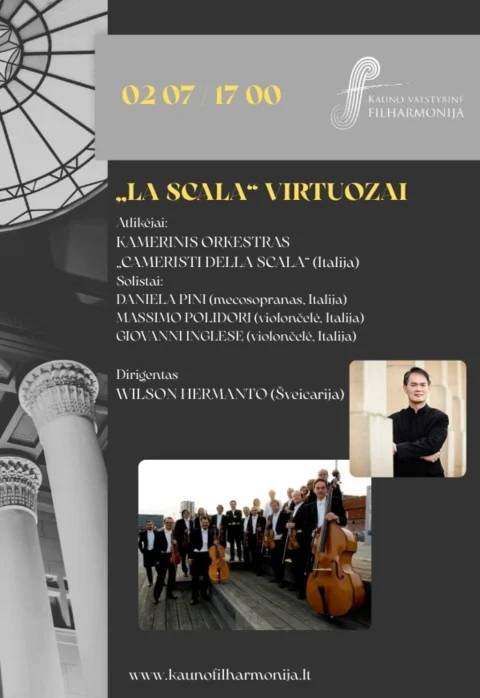 Pirkti bilietus „LA SCALA“ VIRTUOZAI Kaunas, Kauno valstybinė filharmonija Vasaris 07