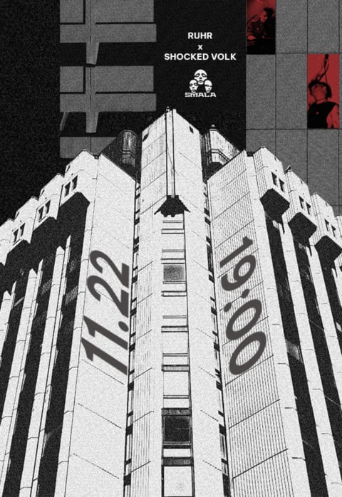 Купить билеты Postpunk | RUHR & Shocked-Volk | SMALA Vilnius, SMALA Ноябрь 22-23