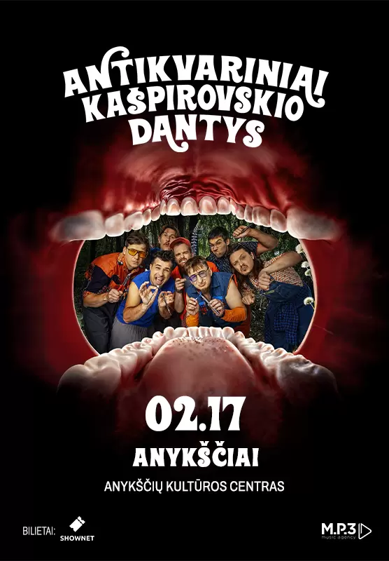 Купить билеты Antikvariniai Kašpirovskio dantys | Anykščiai Anykščiai, Anykščių kultūros centras Февраль 17