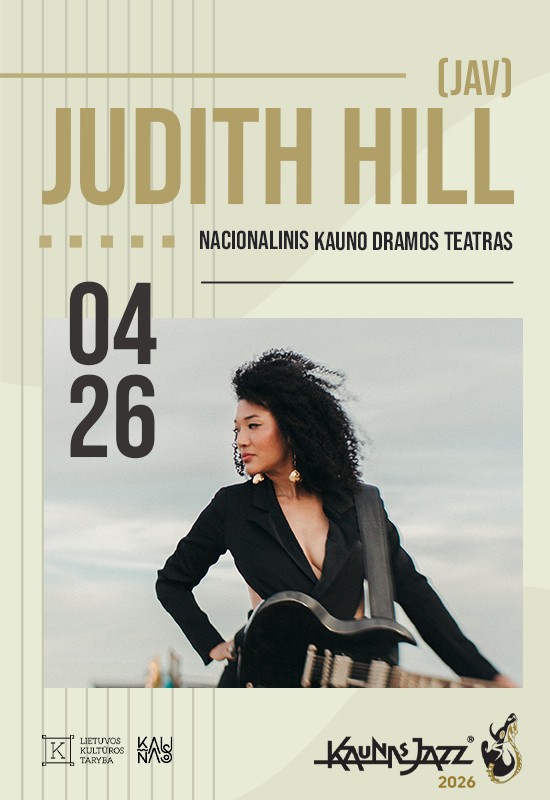 Buy tickets JUDITH HILL (JAV) Kaunas, Nacionalinis Kauno dramos teatras April 26